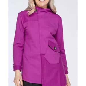 Neon Buddha Size S Women's Pullover Sweater Jacket Long Sleeve Pocket Stretch